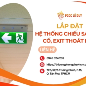 Lắp Đặt Hệ Thống Chiếu Sáng Sự Cố, Exit Thoát Nạn