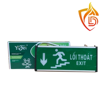 Biển chỉ dẫn thoát nạn YiFei một mặt chỉ xuống YF-1018